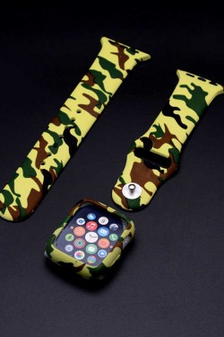 Apple Watch 42mm DubiCase 3 in 1 Army Kordon ( YEŞIL )