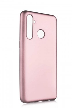 Realme 5 Pro Kılıf DubiCase Premier Silikon Kapak ( ROSE GOLD )
