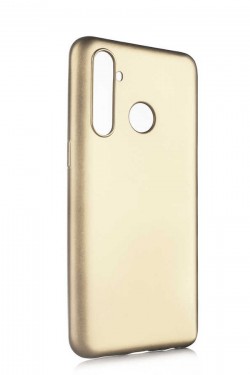 Realme 5 Pro Kılıf DubiCase Premier Silikon Kapak ( GOLD )